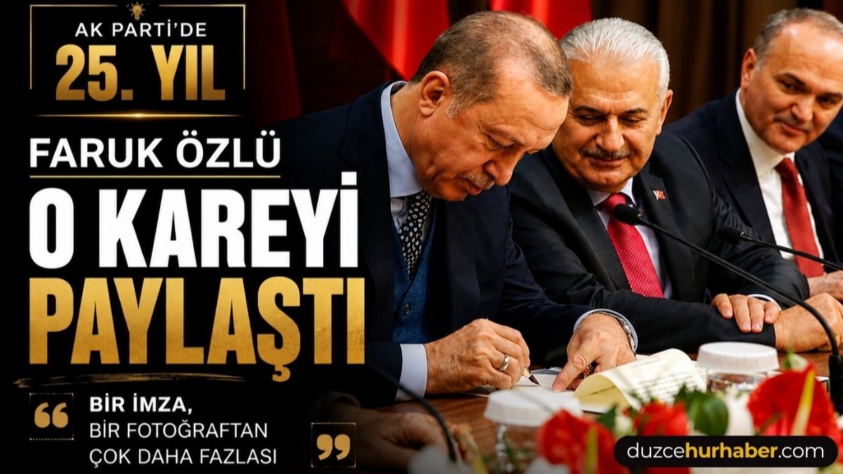 Faruk Özlü o fotoğrafı paylaştı: “Bir imza, bir fotoğraf karesinden çok daha fazlasını anlatır”