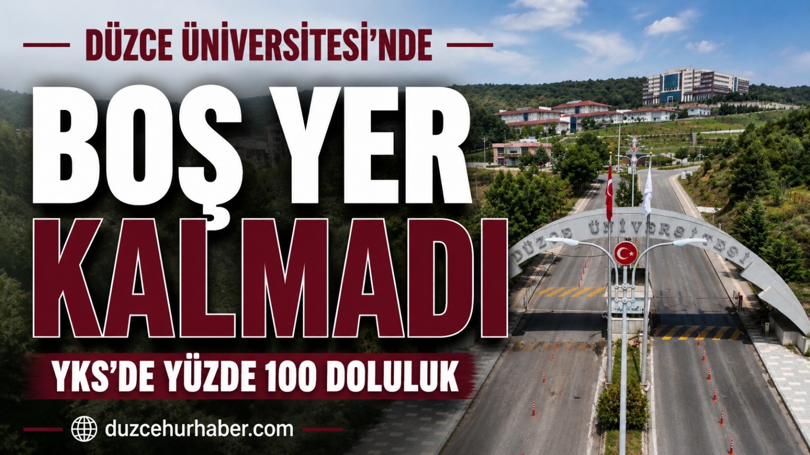 Düzce Üniversitesi’nde kontenjanlar tamamen doldu: YKS’de yüzde 100 doluluk