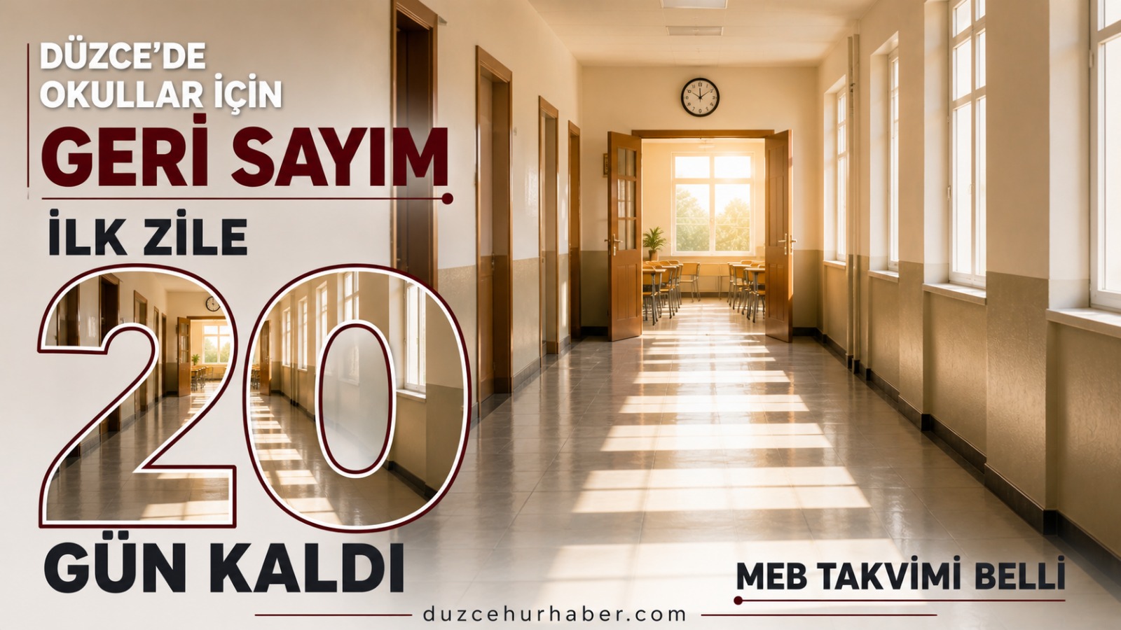 Düzce'de velilerin beklediği tarih yaklaşıyor: Okulların açılmasına 20 gün kaldı