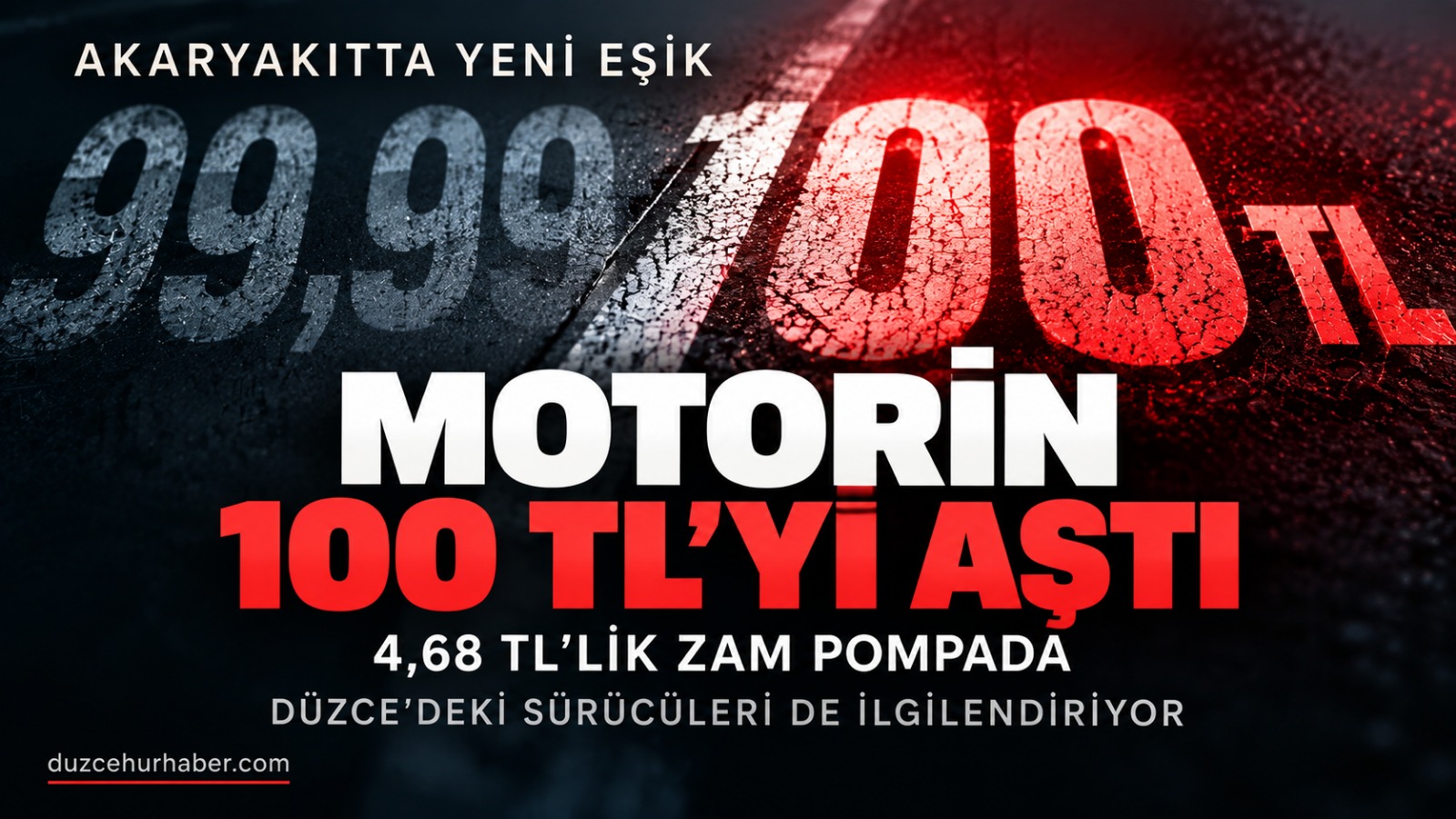 Motorinde 100 TL dönemi başladı: Düzce'de de pompalar yeni zamla değişti