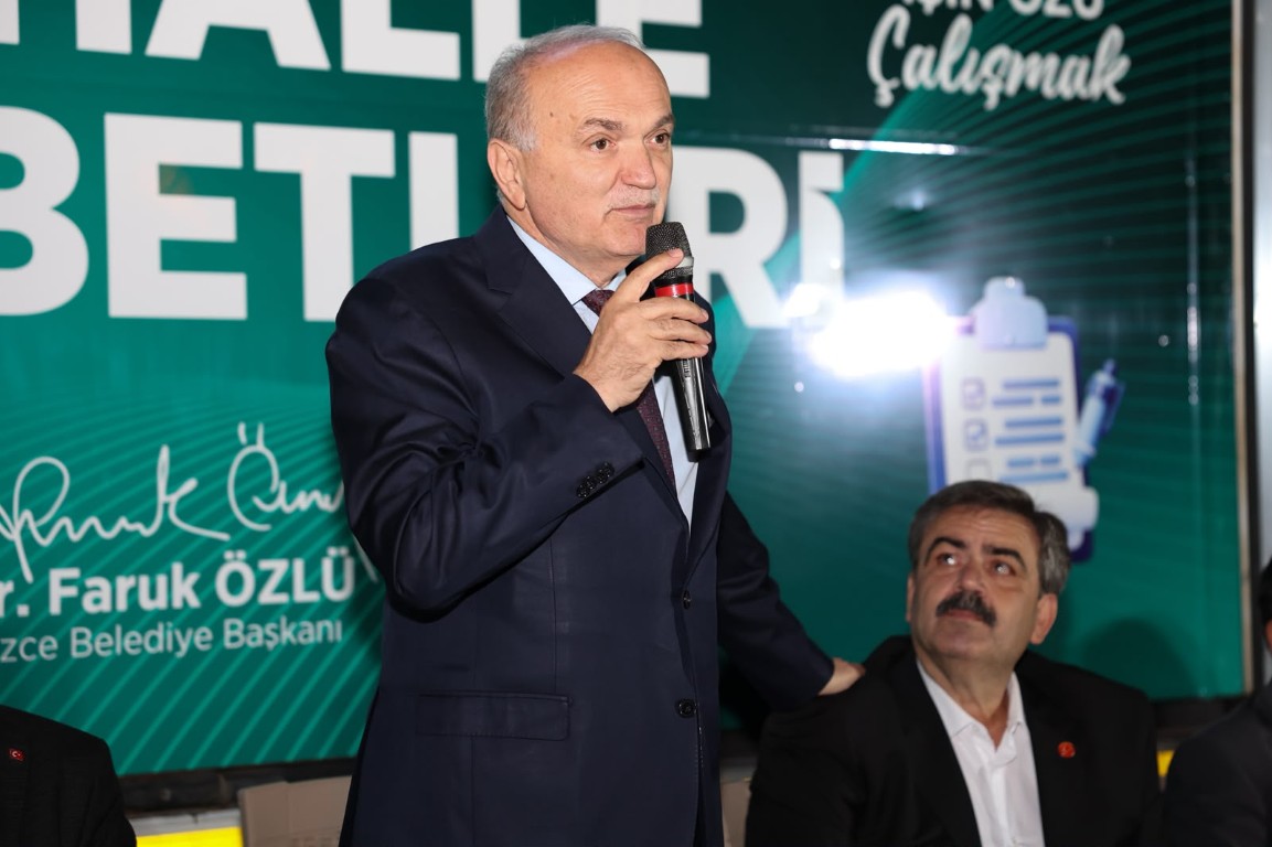 Akınlar sakinleri sorunlarını Faruk Özlü'ye anlattı
