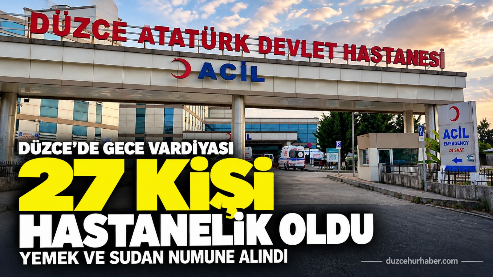 Düzce’de Sarsılmaz Fabrikası’nda 27 çalışan hastanelik oldu