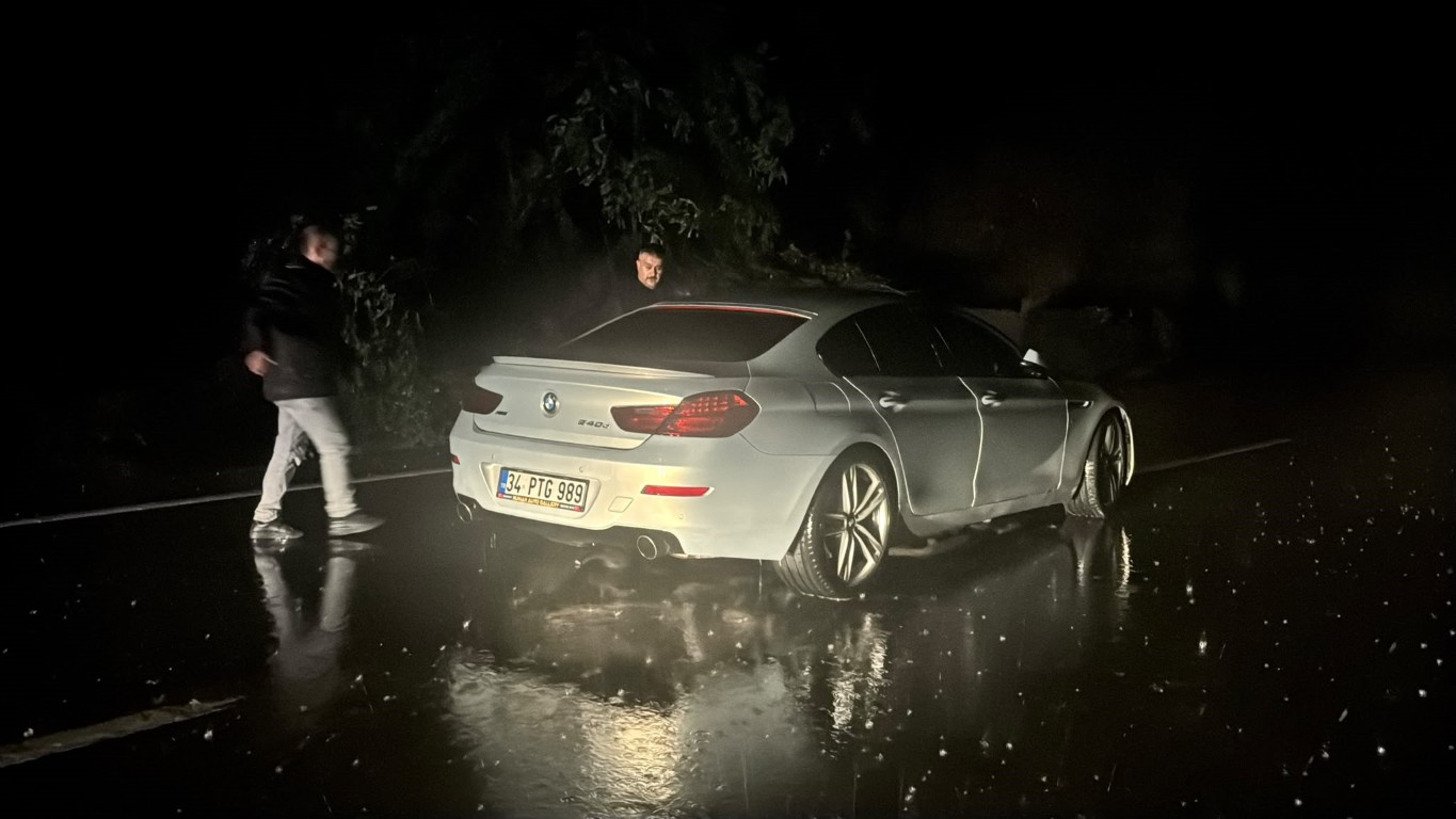 akcakoca-yolunda-seyir-halindeki-iki-otomobile-kaya-parcalari-isabet-etti-2-105603