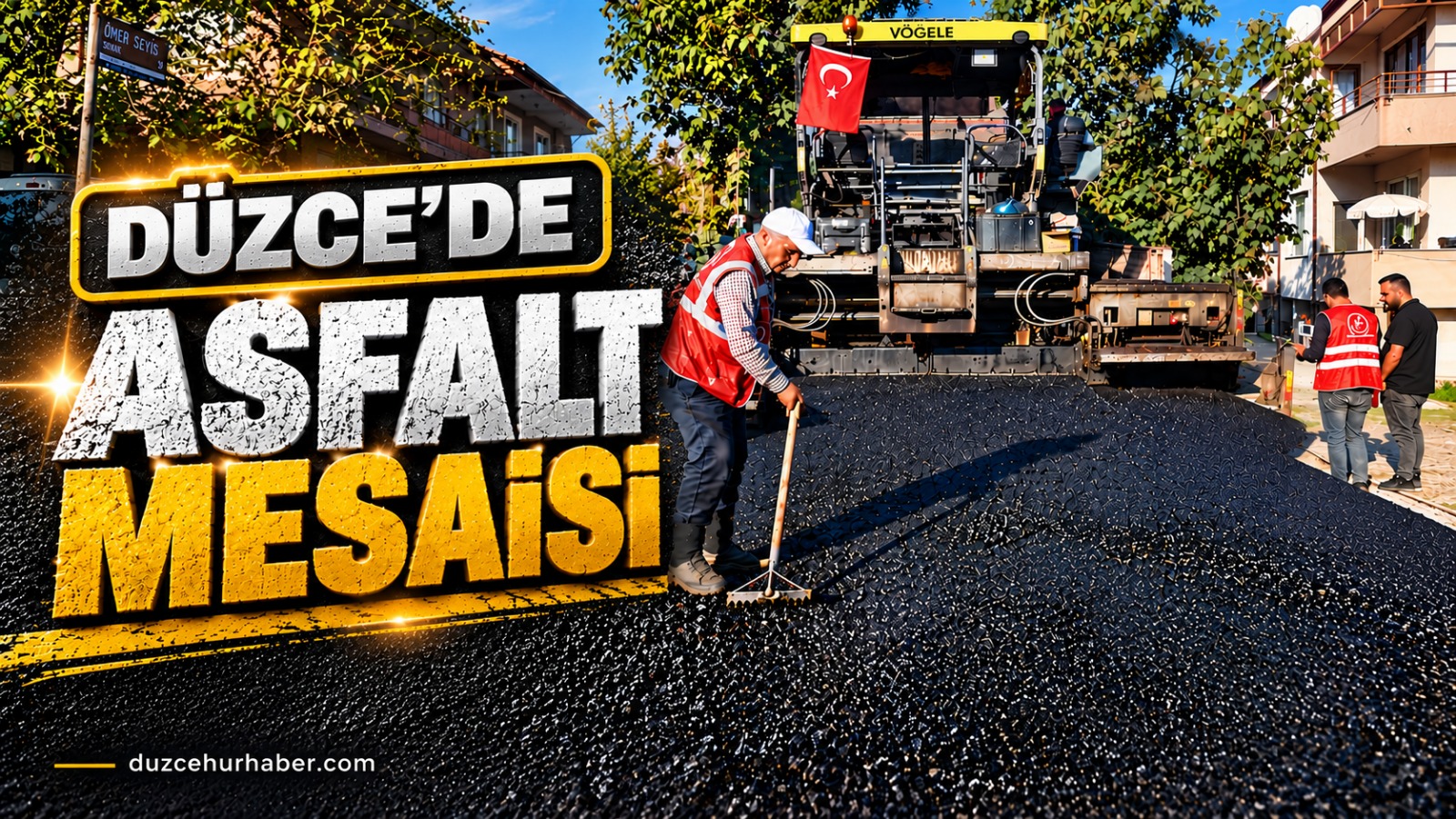 Düzce'de asfalt mesaisi yeniden hızlandı: 3 mahallede çalışma var