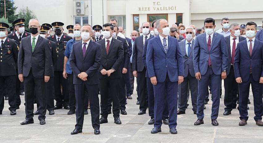 BÜYÜK ZAFER’İN 99. YILI RİZE'DE TÖRENLE KUTLANDI