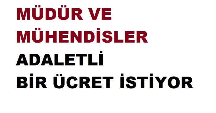 MÜDÜR VE MÜHENDİLERİN DURUMU TEMMUZDA DÜZELTİLECEK Mİ?