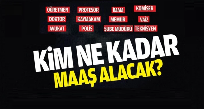 MEMURLARIN OCAK AYI MAAŞLARI HESAPLANDI