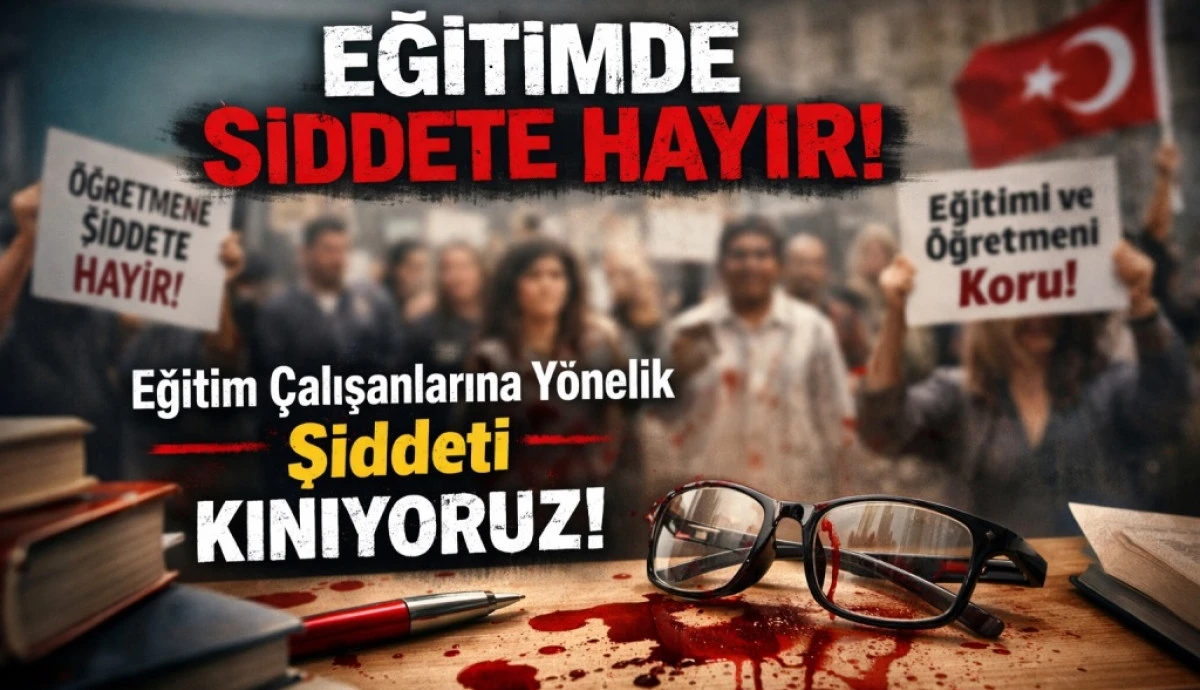 RİZE'DE ÖĞRETMENLERDEN İŞ BIRAKMA EYLEMİ