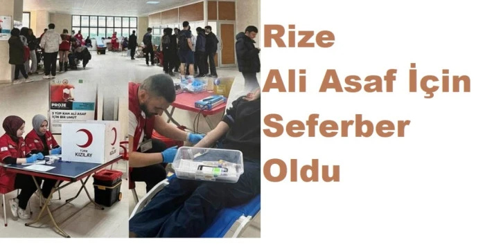 RİZE'DE  ANLAMLI  DUYARLILIK .BÜYÜK DESTEK  VERDİLER