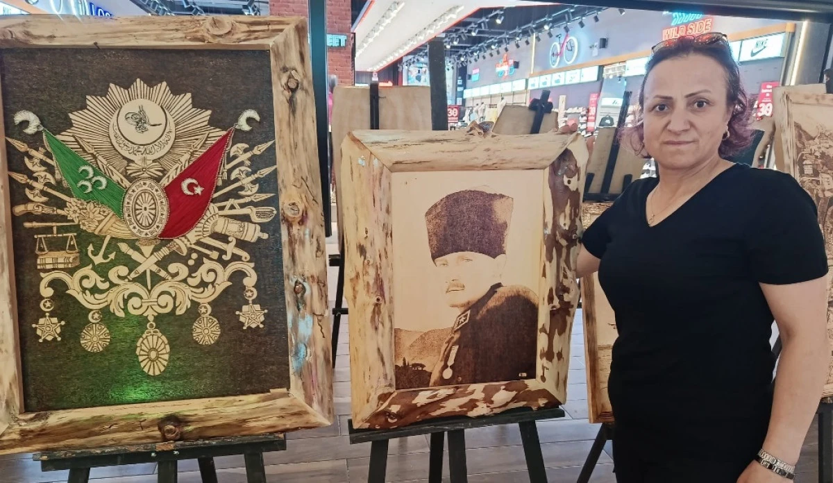 RİZE’DE ODUNA HAYAT VEREN KADIN