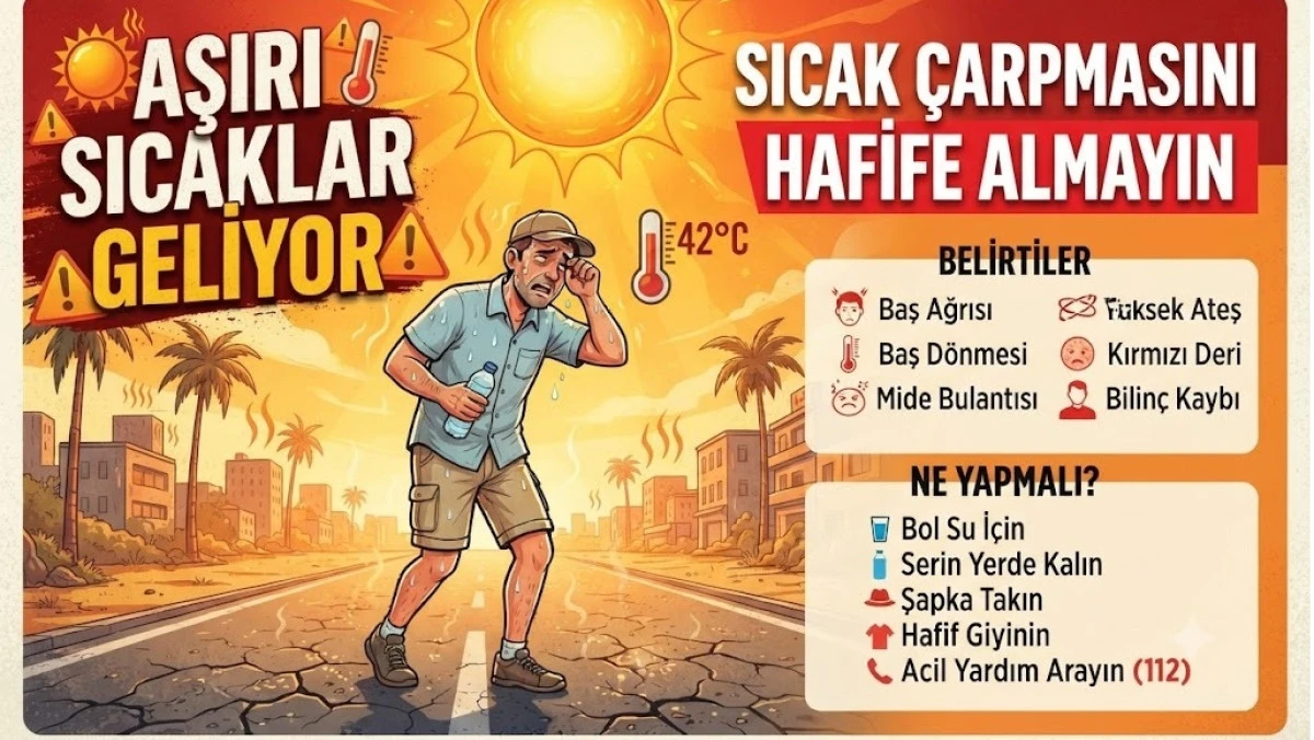   Güneş çarpmasını hafife almayın
