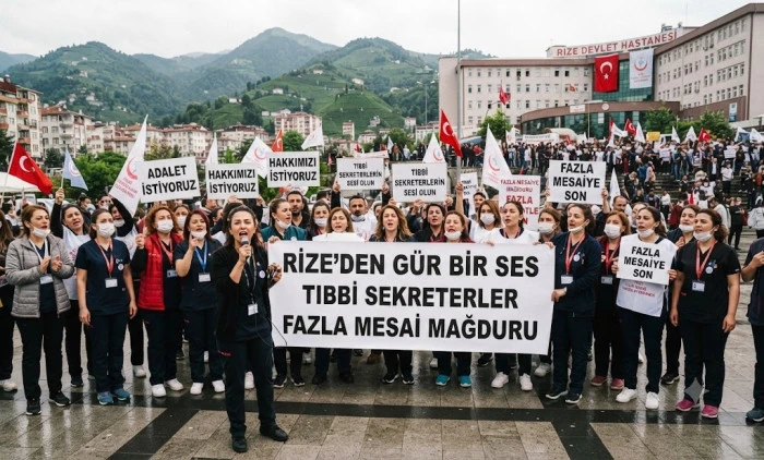 RİZE'DE TIBBI SEKRETERLERİN SORUNLARI GÜNDEM OLDU