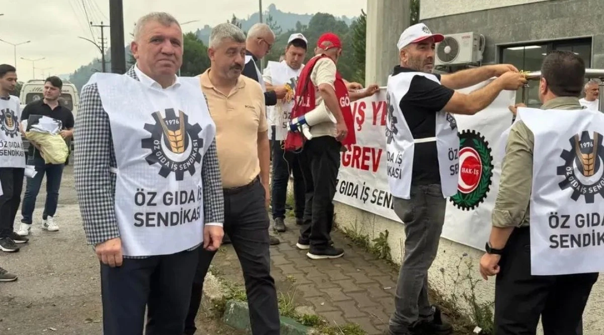 OF ÇAYSAN'DA GREV BAŞLADI