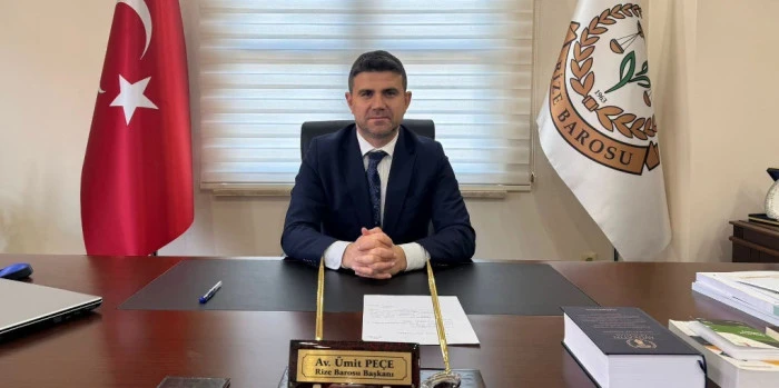RİZE BARO BAŞKANINDAN ADLI YIL MEŞAJI