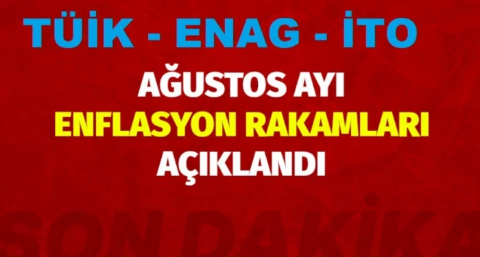 3 FARKLI  RAKAM.  AĞUSTOS AYI ENFLASYONU AÇIKLANDI