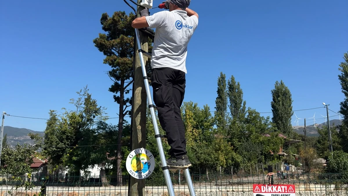 Sakarya Geyve'de parkların kameraları kayda başladı
