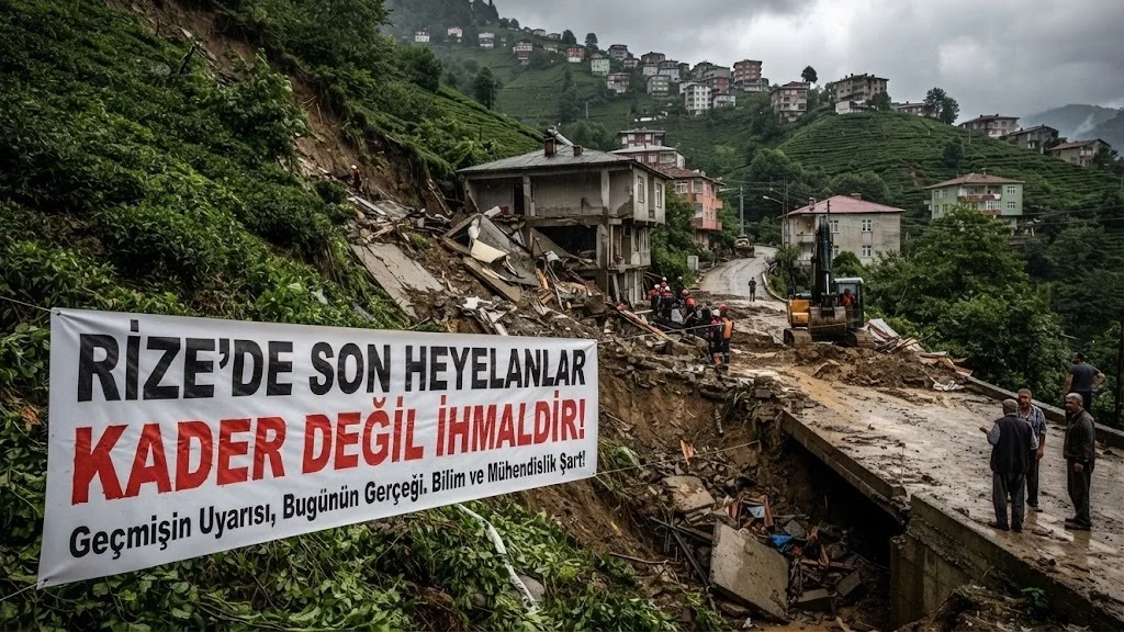 Rize'de Son Heyelanlar  Kader Değil İhmaldir