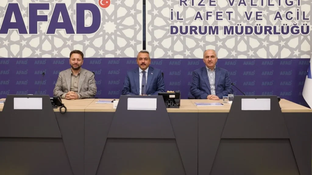 Rize'de Afet Sonrası Koordinasyon Toplantısı