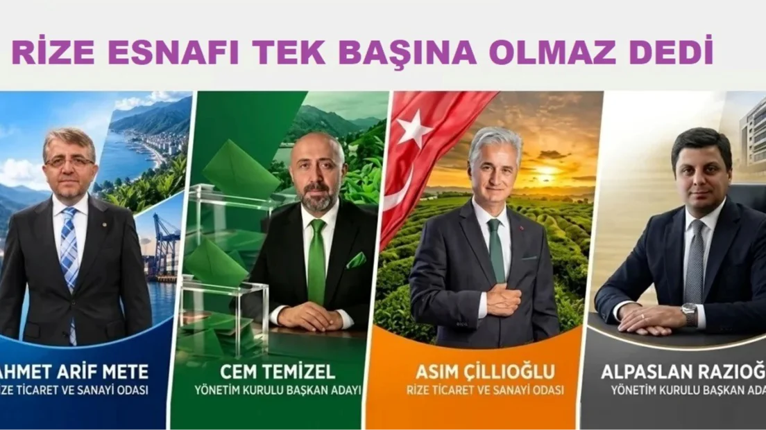 Rize Esnafı  Altın Tartar Gibi Seçim Yaptı. GüCÜ Paylaştırdı