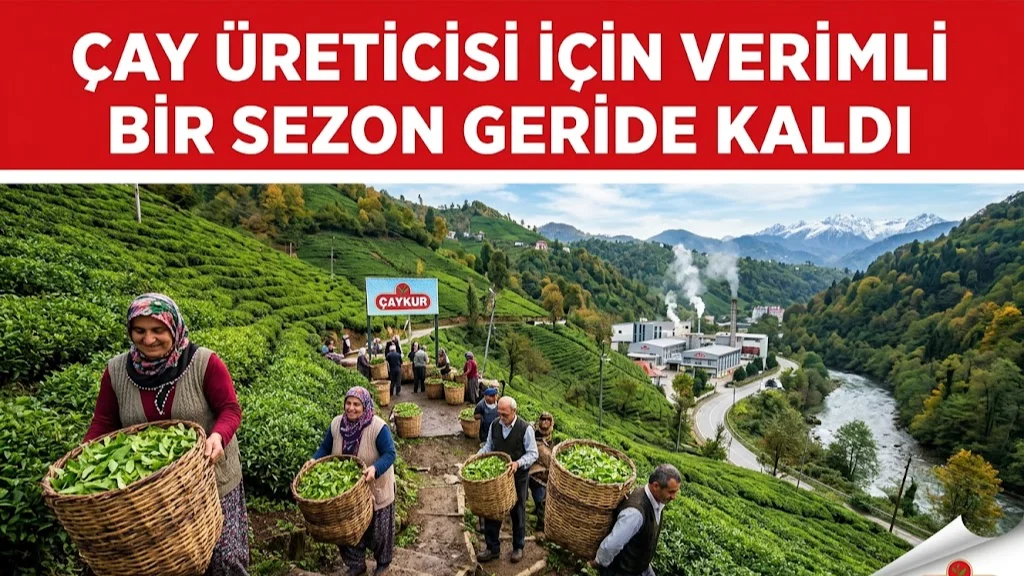Çaykur Sezonu Kapattı. 2026 Yaş Çay Alımında  Yönetimin Başarısı