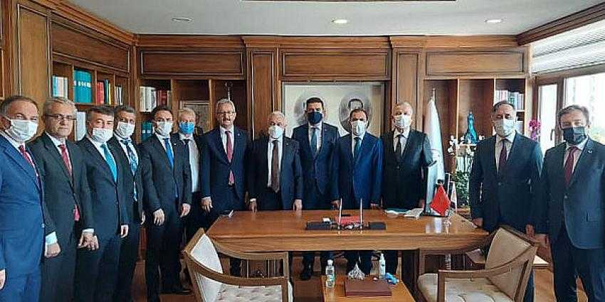 Kocaeli Milli Eğitim müdürlerinden Çelik'e tam kadro ziyaret