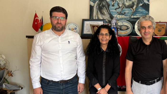 Başkan Birben ve Demirci'den Adalet Bora'ya ziyaret