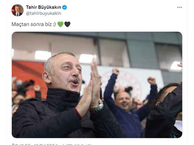 Kocaelispor kazanınca başkan