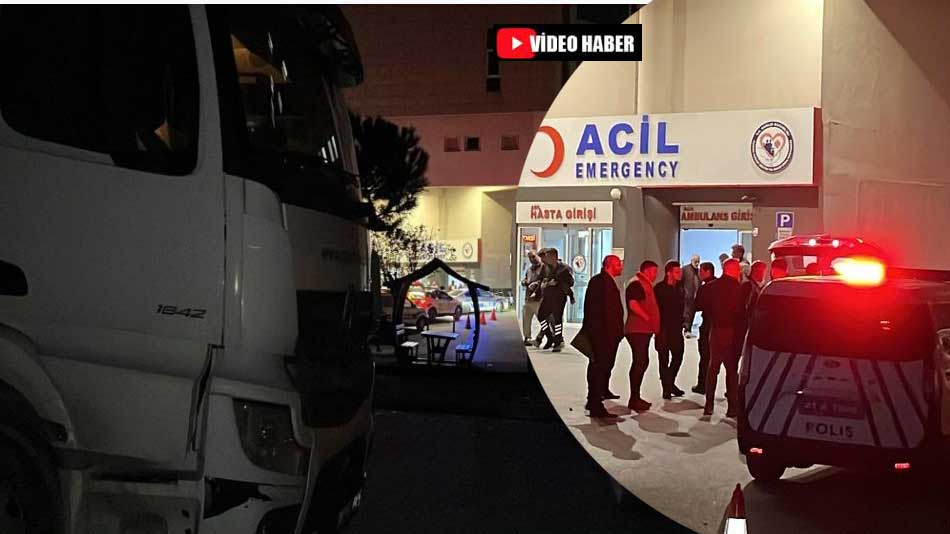 Tır, hastane otoparkına daldı. Faciadan dönüldü