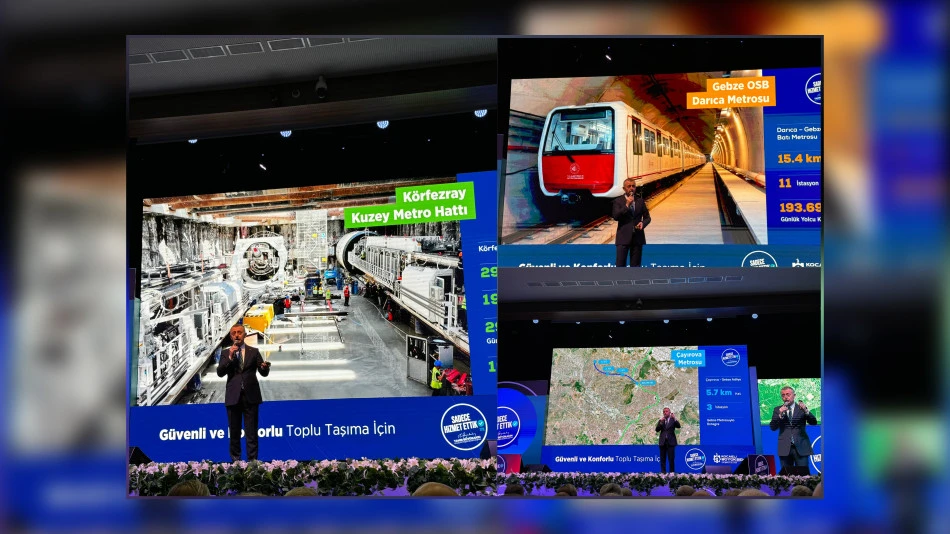 Körfezray hızla ilerliyor, Gebze metrosu bir ilk olacak 