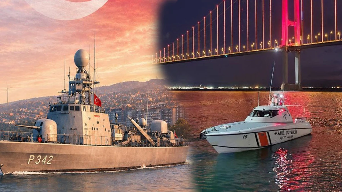 TCG Tayfun Hücumbotu ve Sahil Güvenlik Botu Kocaeli'de