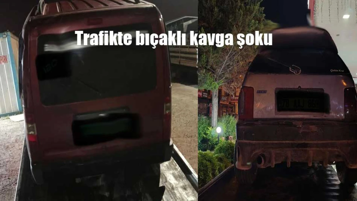  Trafikteki bıçaklı kavgaya ceza yağdı