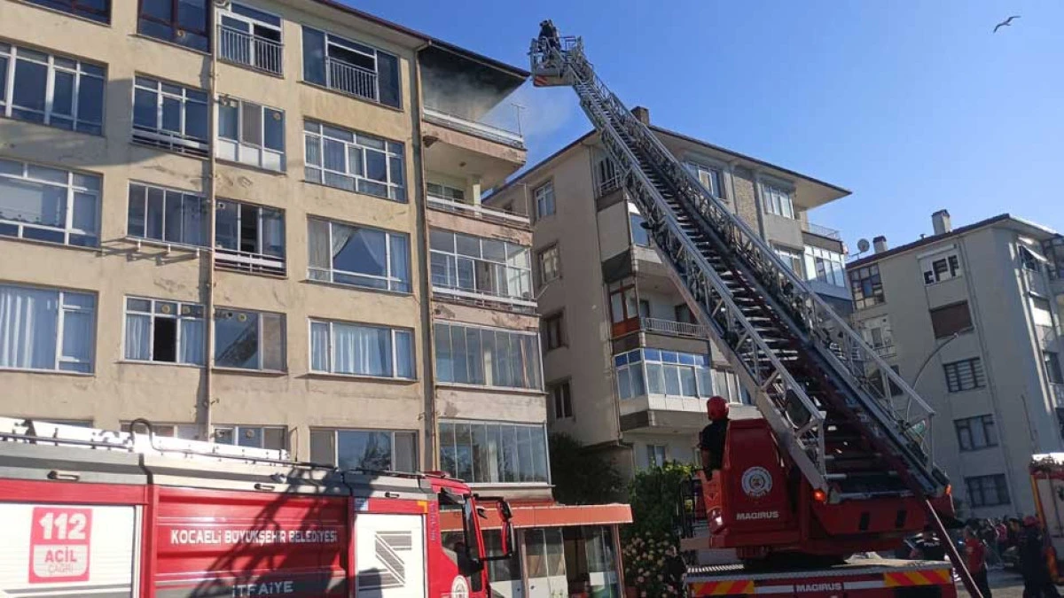 Kocaeli'deki yangında mahsur kaldılar