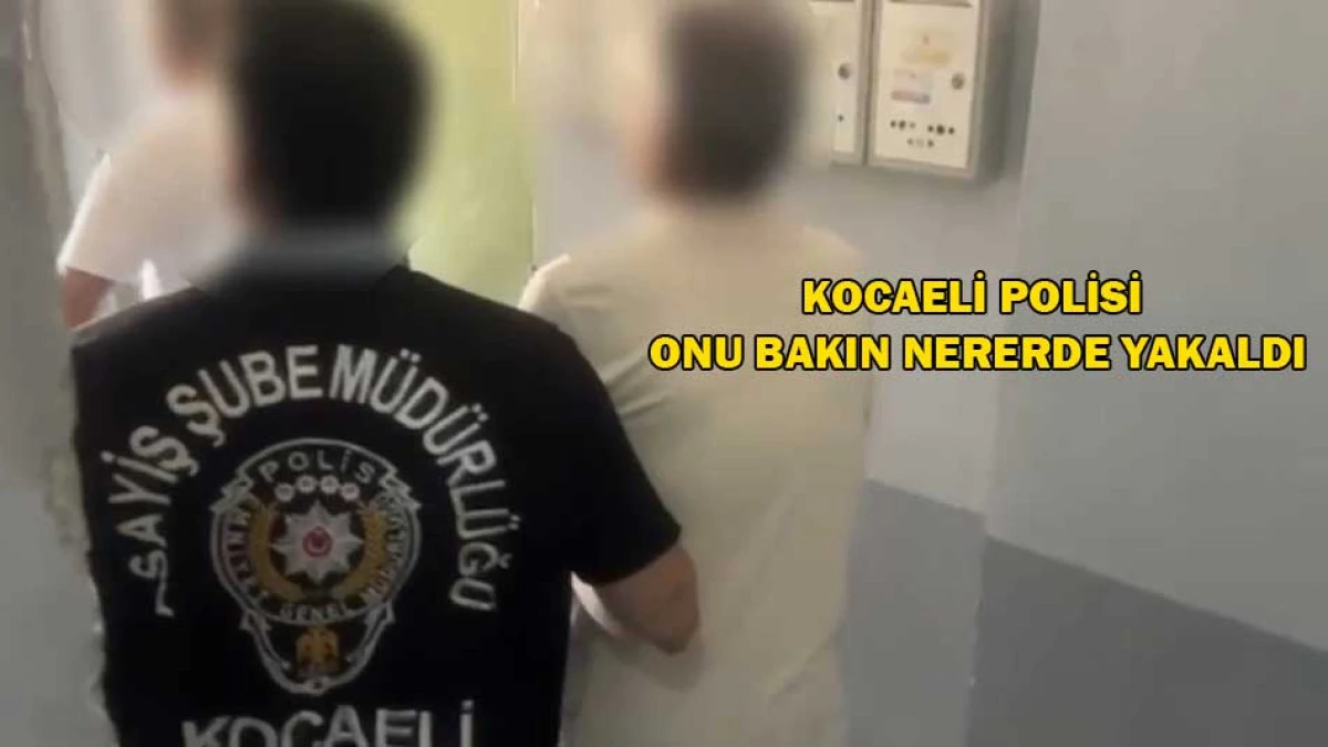 Kocaeli polisi onu bakın nerede yakaladı