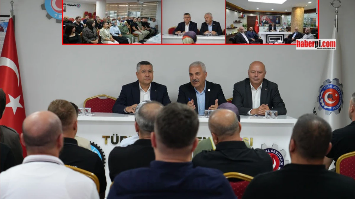 Başkan Aslantaş, Türk Metal Sendikası Başkan ve üyeleriyle buluştu