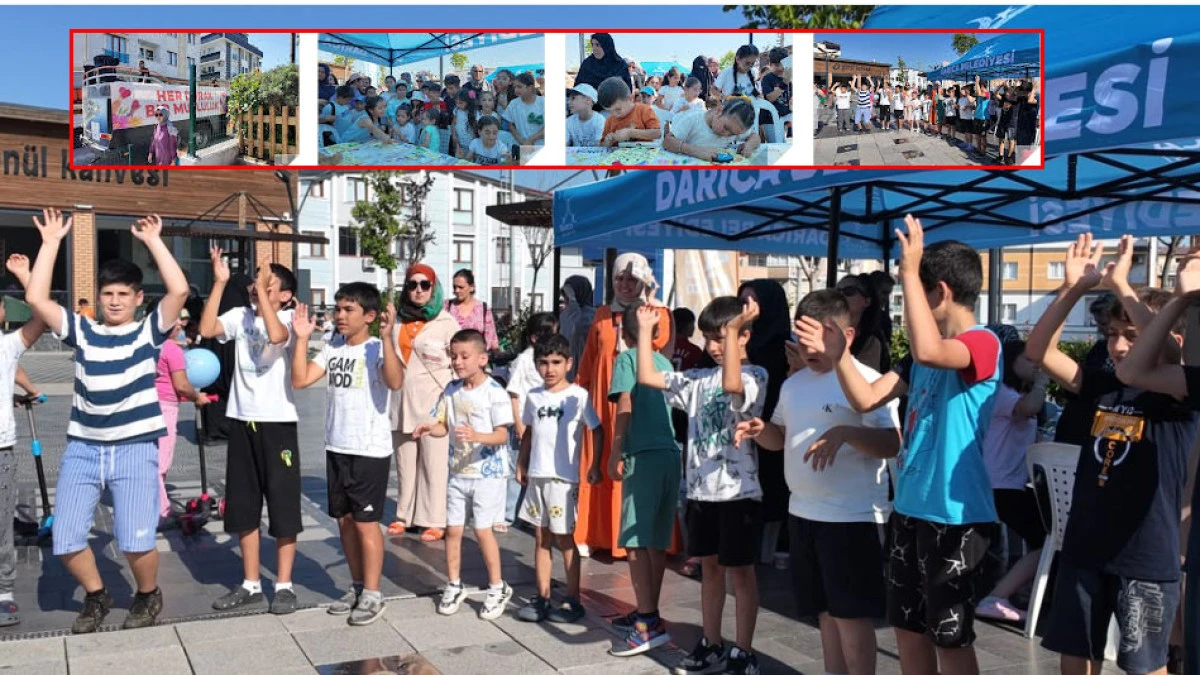 Darıcalı çocuklar gönüllerince eğlendi