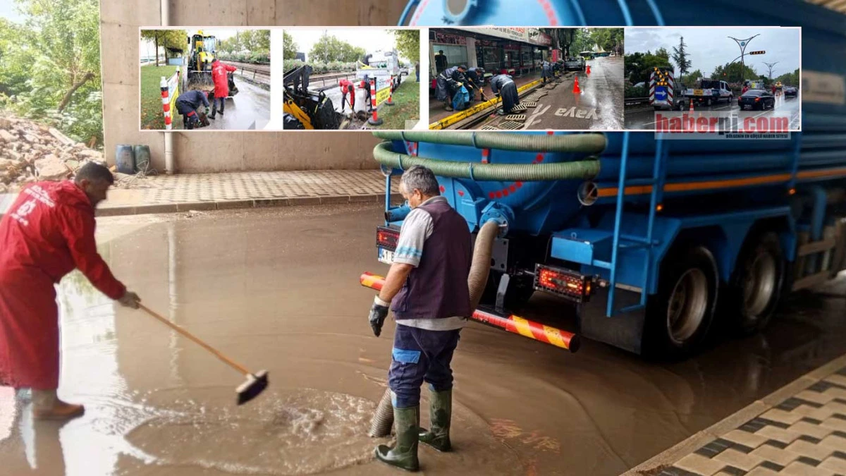 Kocaeli'de yağmur mesaisi