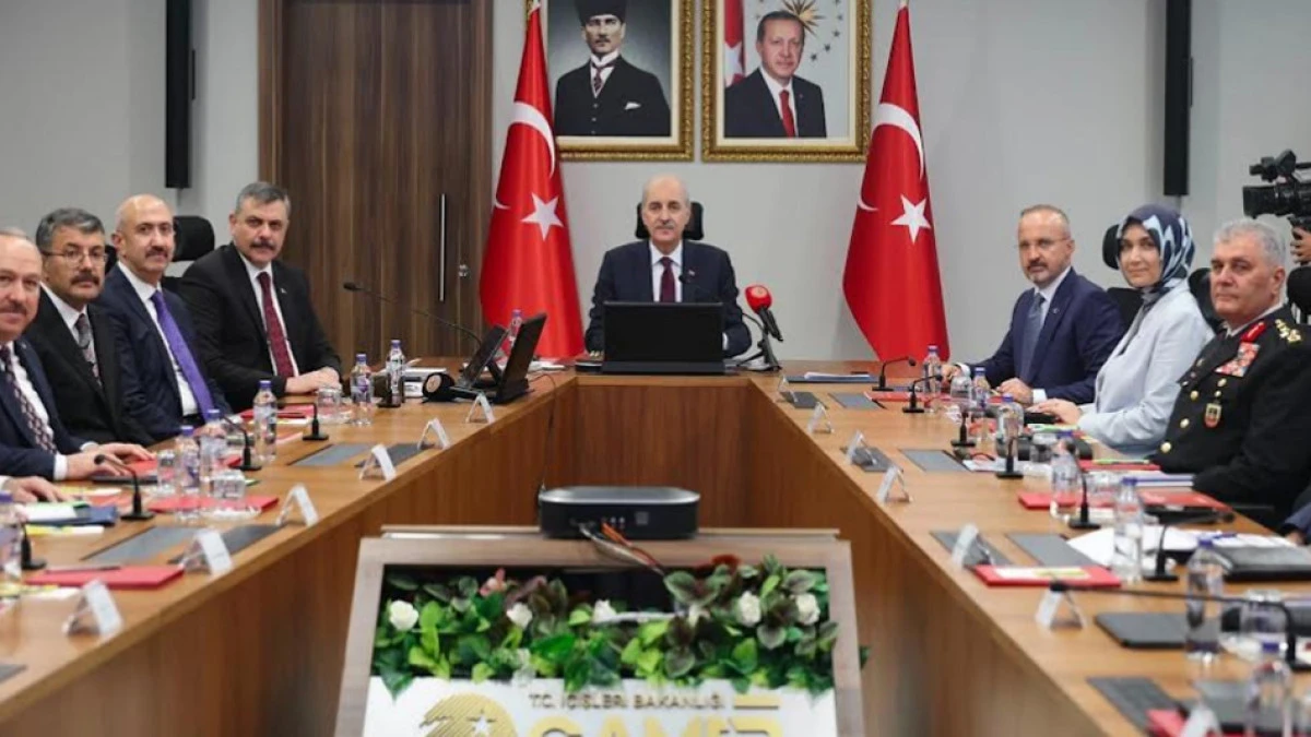  Kurtulmuş ve Bakan Çiftçi'den, 81 il valisiyle güvenlik toplantısı