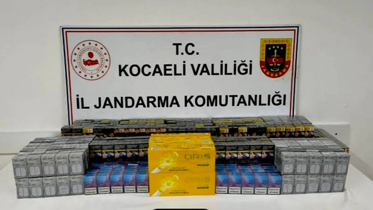 Kocaeli Jandarma'dan kaçakçılara operasyon