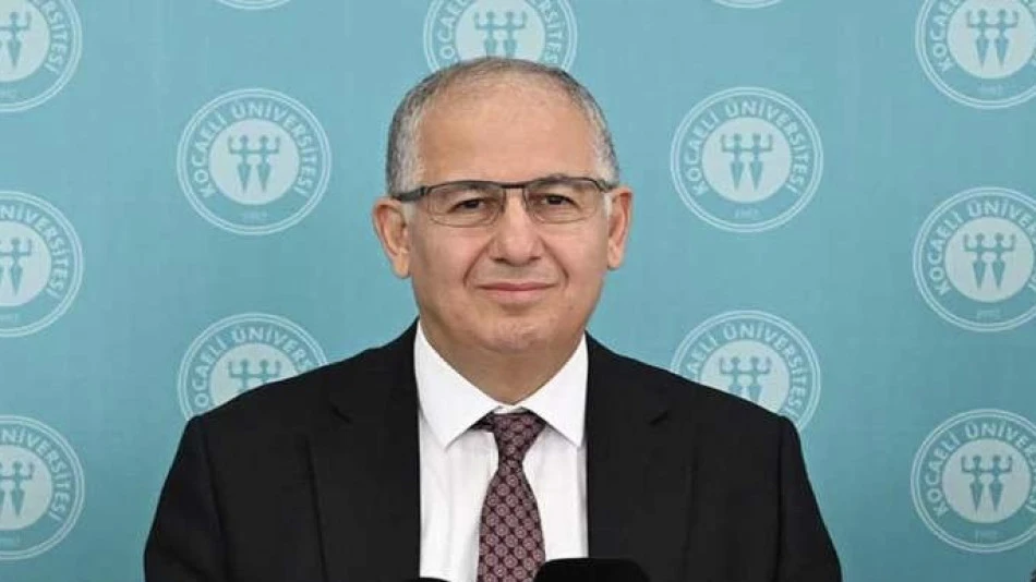 Kocaeli Üniversitesi Rektörü Cantürk’ün acı kaybı