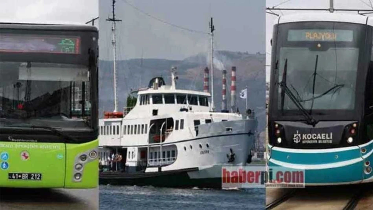 Kocaeli'de bayram coşkusu için ulaşım ücretsiz