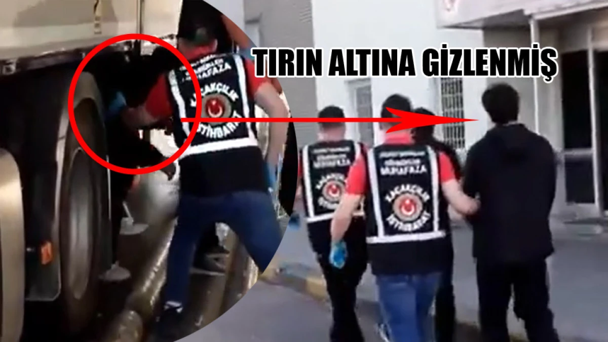 Cumhurbaşkanına hakaretten aranan şahıs tırın altından çıktı