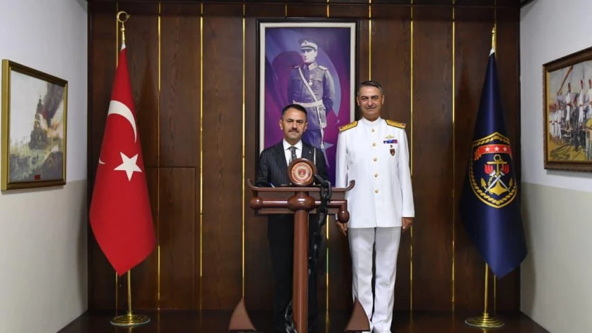 Vali Aktaş'tan Tümamiral Yücel Darcan'a ziyaret 
