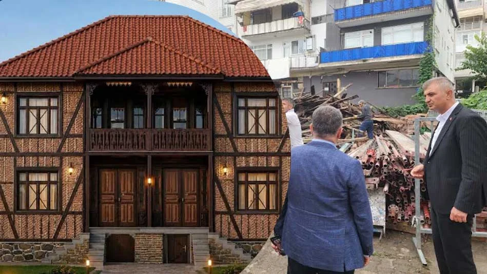 Gölcük'te tarihî Binanın Rekonstrüksiyonu Başladı