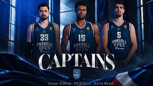 Anadolu Efes yeni kaptanlarını duyurdu: Yılmaz, Dozier, Saric