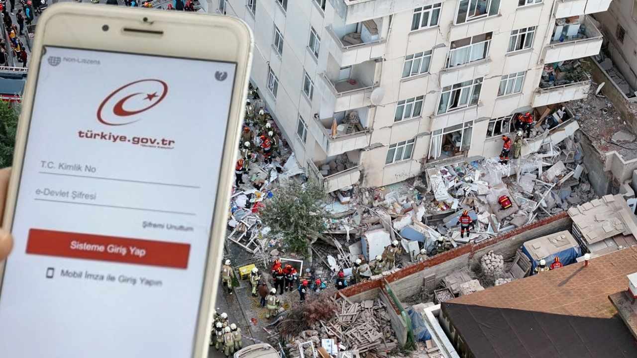 Maltepe'de bina çöktü; e-Devlet'te çıkan kod evinizi tehlikede mi?