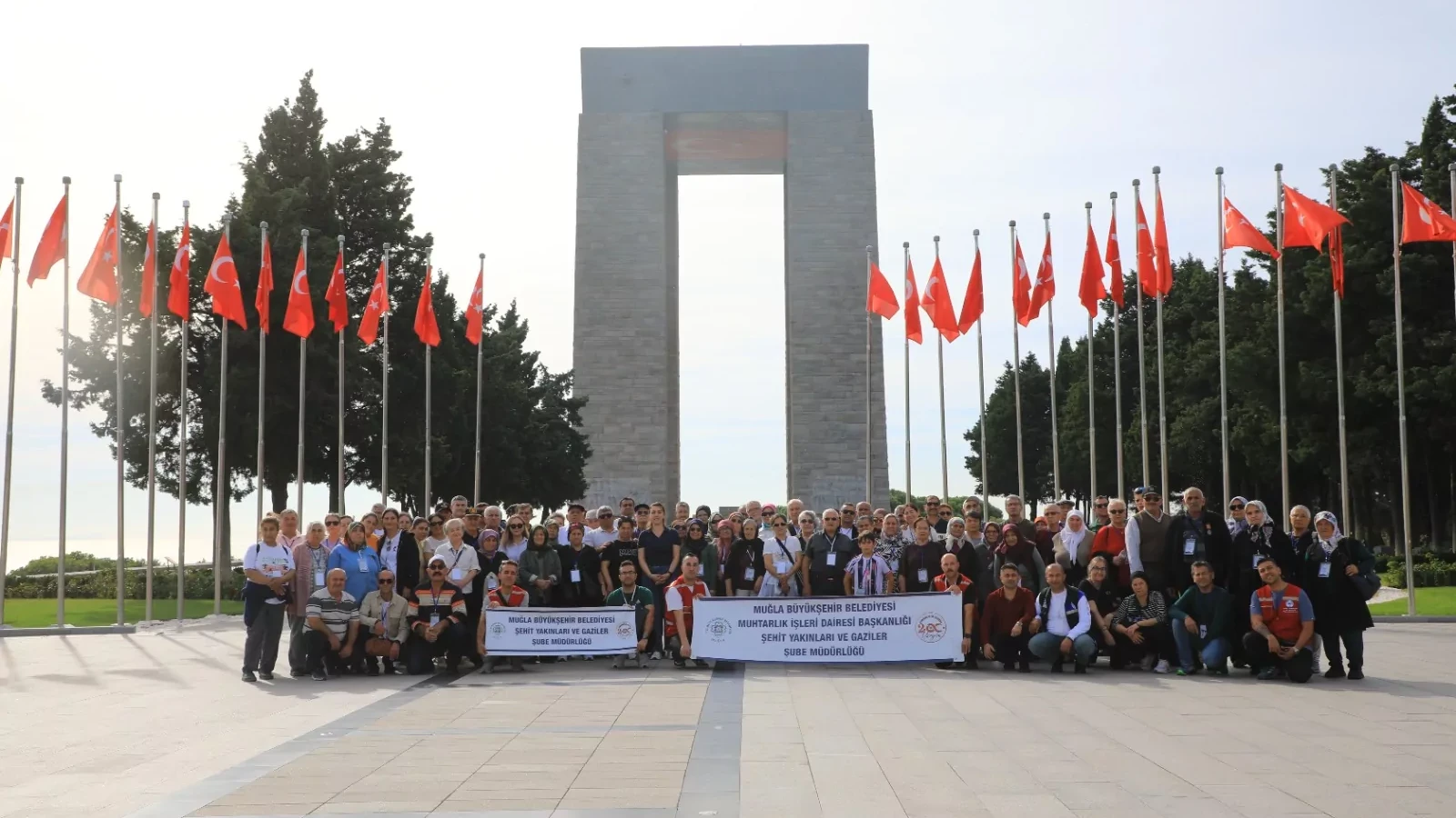 Muğla’dan 127 şehit ailesi Çanakkale’ye duygusal ziyaret gerçekleştirdi
