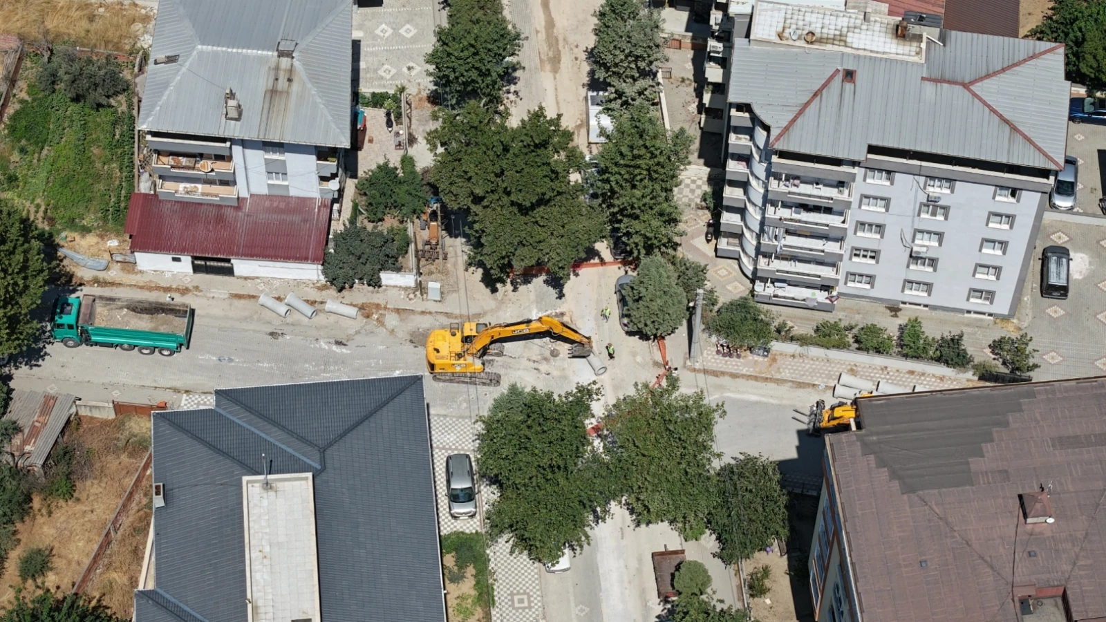 Manisa Soma'ya bin 200 metrelik yağmursuyu hattı