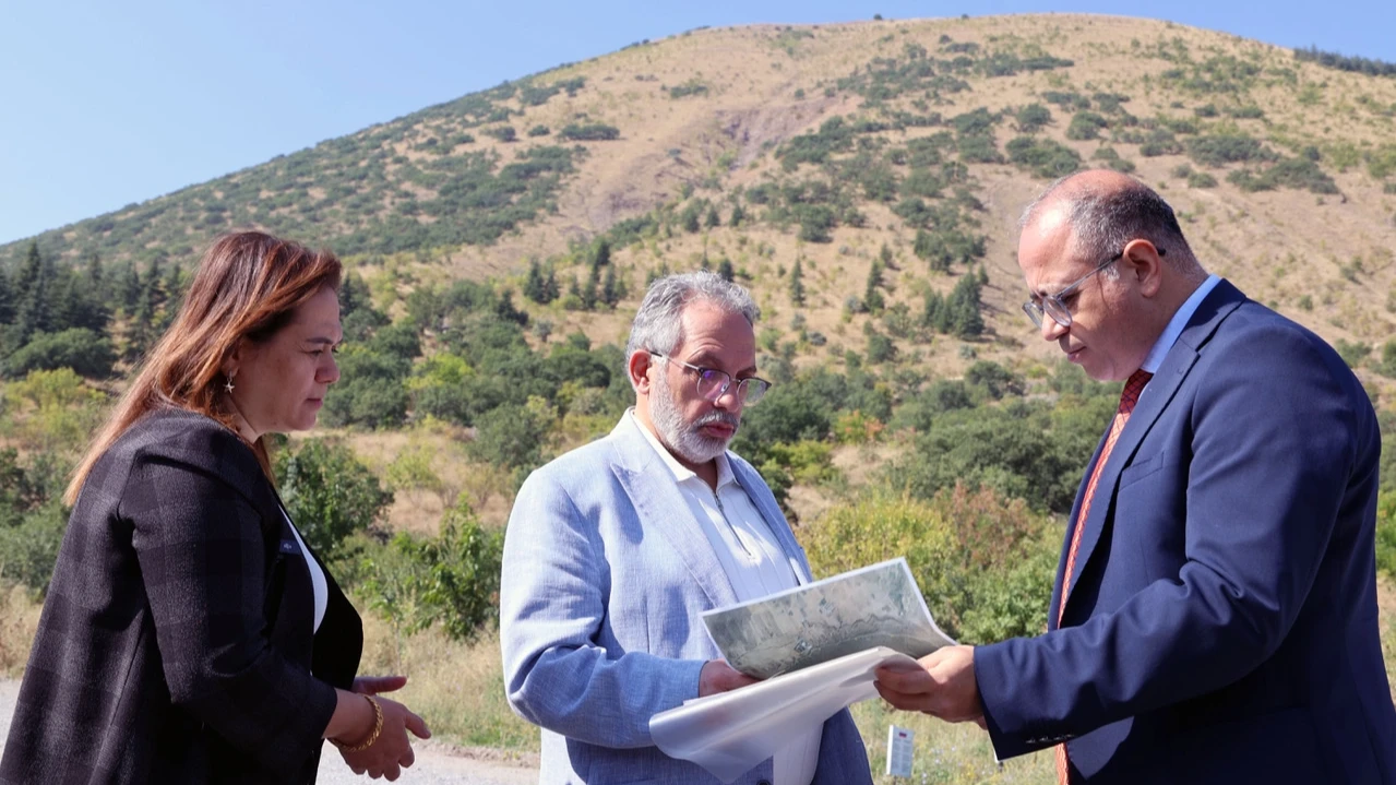 Kayseri Talas'ta yangına karşı 'kalkan' önlemi