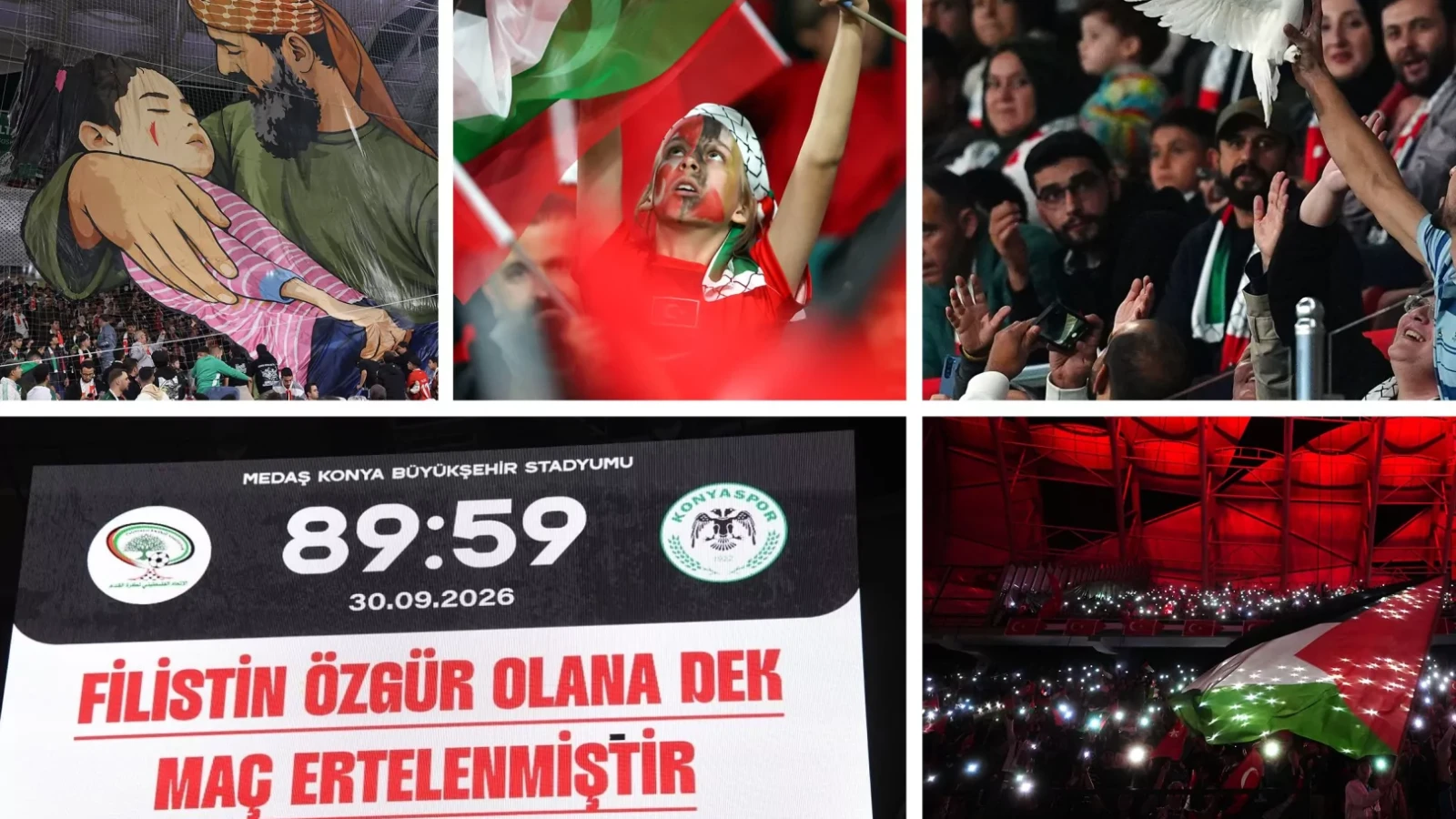Cumhurbaşkanı Erdoğan’dan Filistin-Konyaspor maçına mesaj: Kardeşliği gözler önüne seren müstesna bir örnek