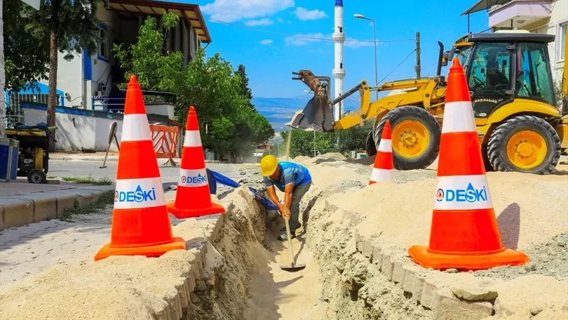 Denizli Honaz’da asbestli borular yenileniyor